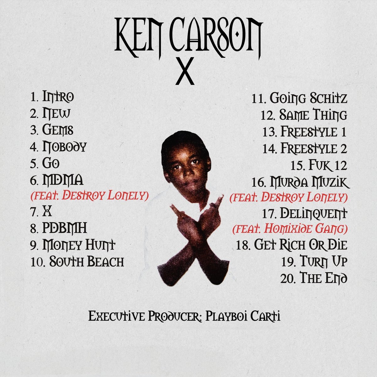 Ken Carson dropped 'X' three years ago today 💿